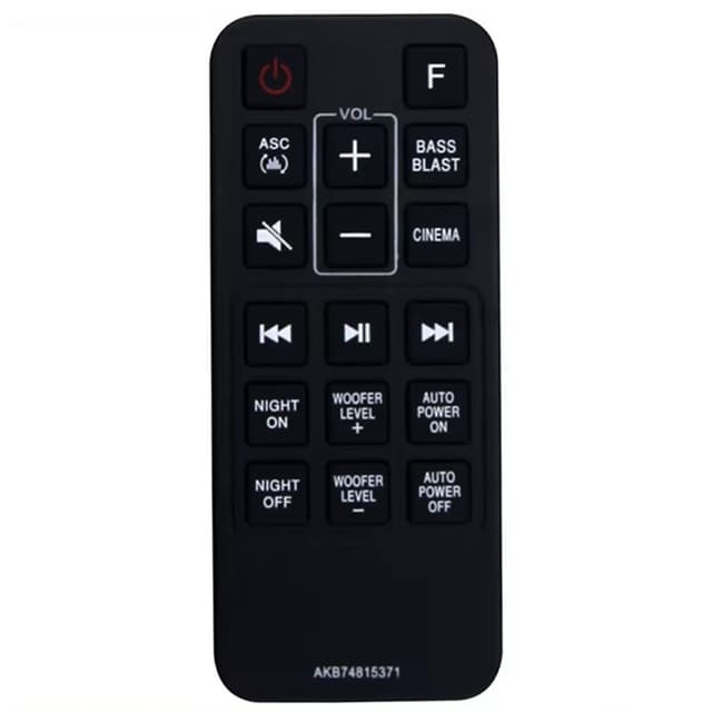 Fjärrkontroll Ersättning för AKB74815371 För LG Soundbar