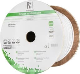 DELTACO S/FTP installationskabel Cat7, 305m, vit (TP-71C)