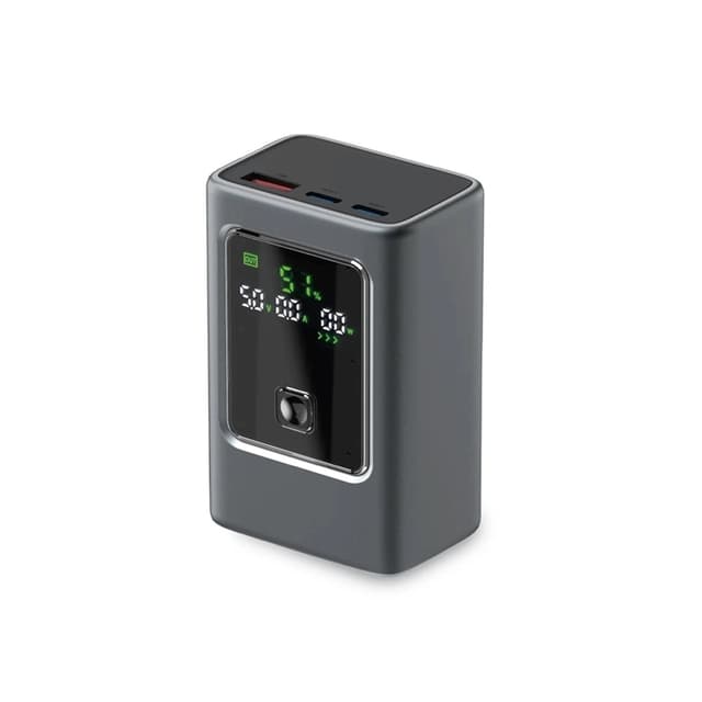 SBS Powerbank 10000mAh 35W PD med LCD - Grå