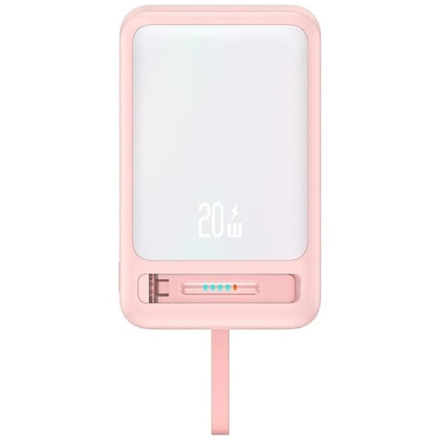 USAMS Magnetisk Trådløs Powerbank 10000mAh CD219 XM- Lyserød