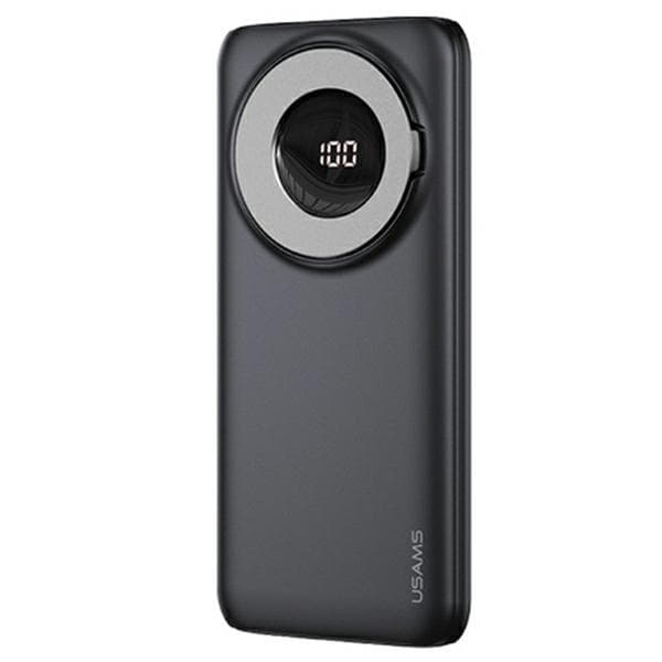 USAMS Magnetisk Trådløs Powerbank 10000mAh 20W PD QC 3.0 - Sort