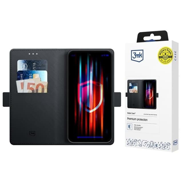 3MK iPhone 17 Pro Max Plånboksfodral - Svart