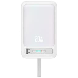 USAMS Magnetisk Trådløs Powerbank 10000mAh CD219 XM - Hvid