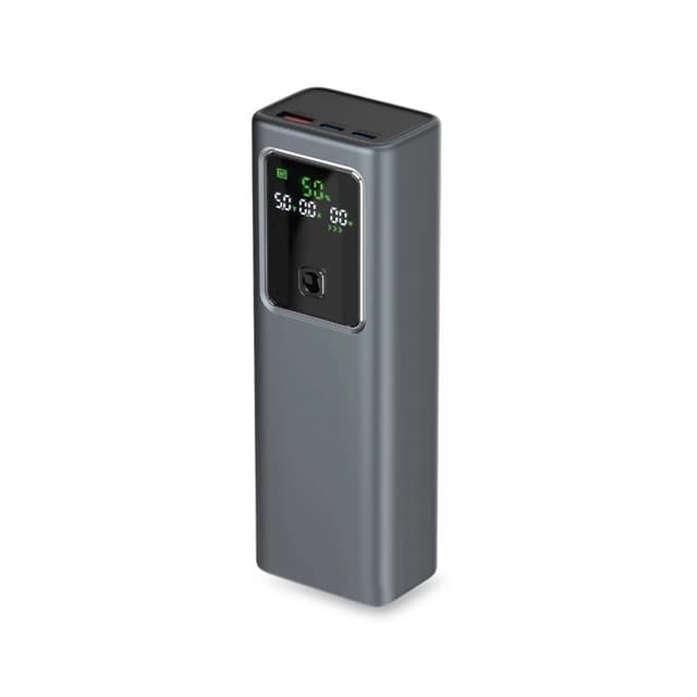 SBS Powerbank 20000mAh 100W PD med LCD Visa - Grå