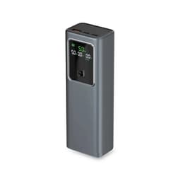 SBS Powerbank 20000mAh 100W PD med LCD Visa - Grå