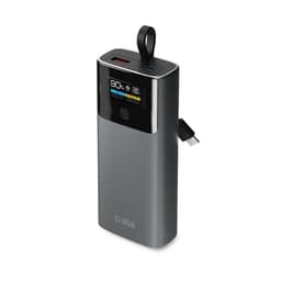 SBS Powerbank 10000mAh 20W PD Och USB-C Kabel med LCD - Grå
