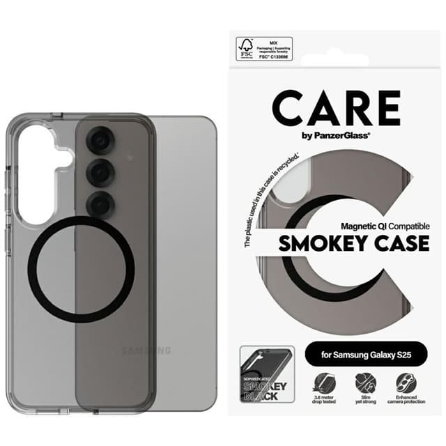 CARE By PanzerGlass Mobilskal till Galaxy S25 MagSafe QI Urban Combat - Smoky