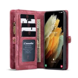 CaseMe mobildeksel 008 8-kort til Samsung Galaxy S22 - Rød