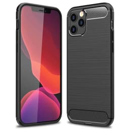 Børstet silikondeksel til iPhone 13 Pro Max - Sort