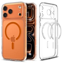 Spigen Mobilskal till iPhone 17 Pro Ultra Hybrid Magsafe - Clear/Orange