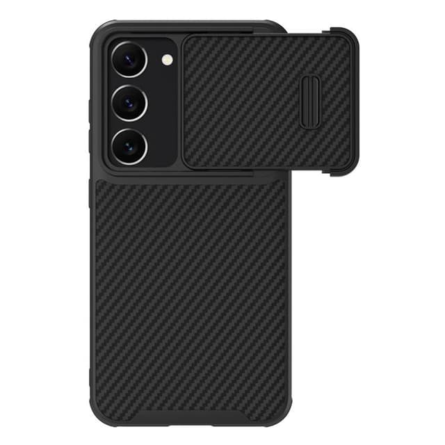 Nillkin Telefontaske til Galaxy S23 Plus CamShield Syntetisk Fiber - Sort