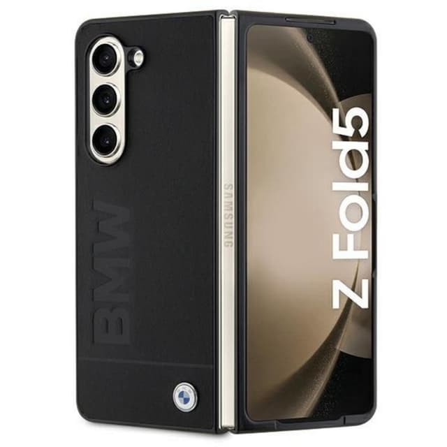 BMW Mobilskal till Galaxy Z Fold 5 Signature Logo Imprint - Svart