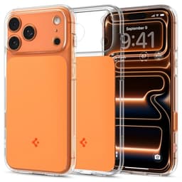Spigen telefontaske til iPhone 17 Pro Magsafe Ultra Hybrid - Blank Orange