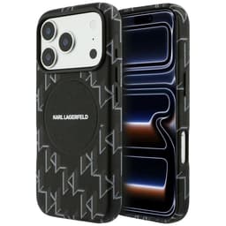 Karl Lagerfeld Mobilskal För iPhone 17 Pro Monogram logo - Svart