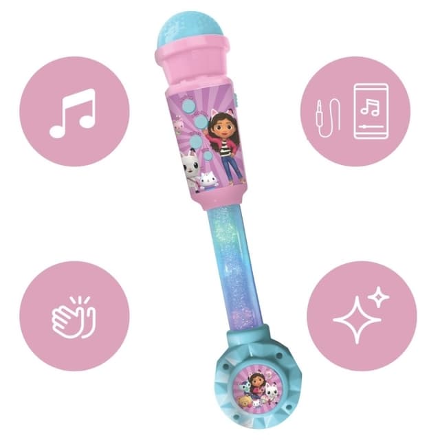 Lexibook Gabby's Dollhouse Belysningsmikrofon med högtalare (MIC90GDH)