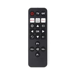 Nedis Universalfjärrkontroll | Förprogrammerad | 2 Enheter | Disney + Button / Netflix Knapp | Infraröd | Svart