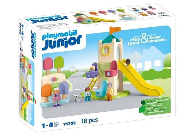Playmobil JUNIOR: Äventyrstorn med glasskiosk (71703)