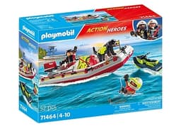 Playmobil Brannbåt med vannscooter (71464)