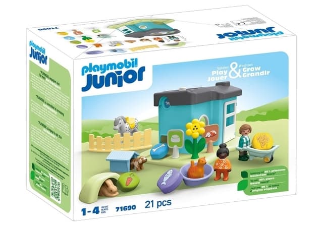 Playmobil Junior: Animal Home med godisbehållare (71690)