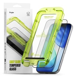 [2-Pack] Ringke hærdet glas skærmbeskytter til Apple iPhone Air Easy Slide - Sort