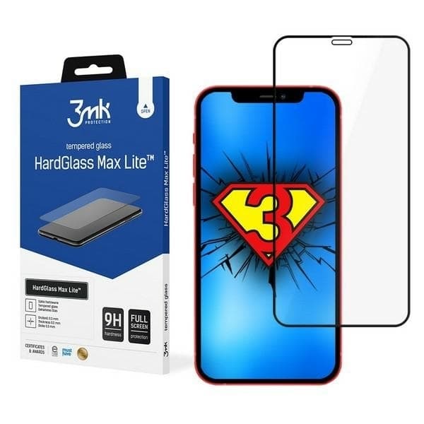 3MK iPhone 12 Mini Härdat Glas Skärmskydd HG Max Lite