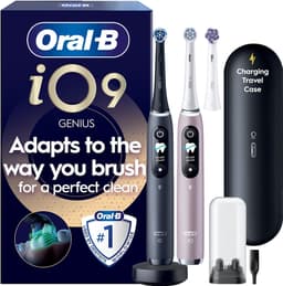 Oral-B iO9 Duo sähköhammasharja 067997 (Black Onyx/Rose Quartz)