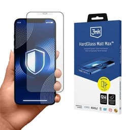 3MK iPhone 12/12 Pro hærdet glas Skærmbeskytter Matt Max - Klar