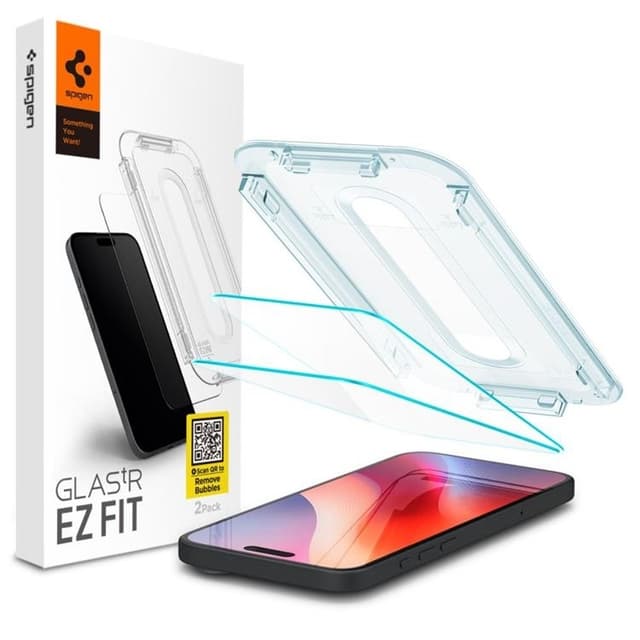 [2-Pack] Spigen iPhone Air Härdat Glas Skärmskydd EZ Fit
