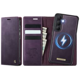 CASEME Til Samsung Galaxy S26 Lommebokdeksel Magnetisk Avtakbar RFID Beskyttelse - Lilla