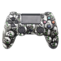 Trådlös spelkontroll för Sony PS4 Bluetooth Gamepad med Vibration - Skull Print