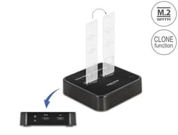 DeLOCK M.2-dokkingstasjon for 2 x M.2 SATA SSD med kloningsfunksjon