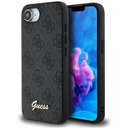 Guess Mobilskal till iPhone 16e MagSafe 4G Script Logo - Svart