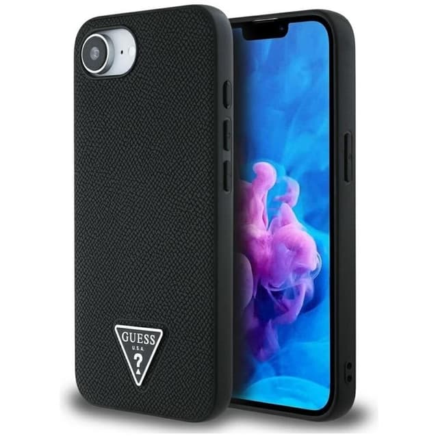 Guess Mobilskal till iPhone 16e MagSafe Grained Triangle