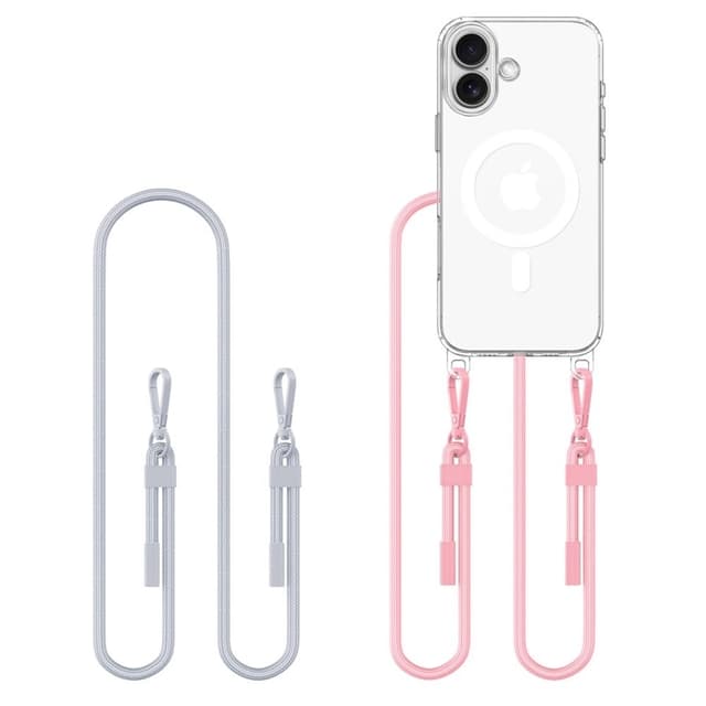 Tech-Protect iPhone 16 Mobilhalsband Skal Magsafe Flexair - Grå
