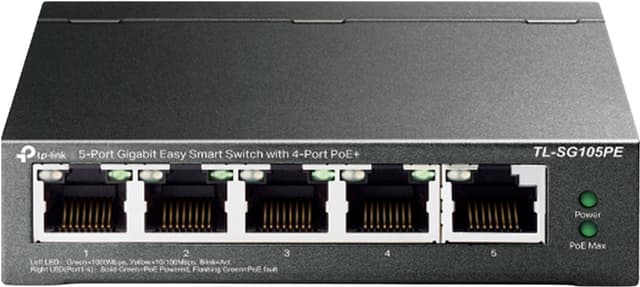TP-Link TL-SG105PE 5-portars hanterad switch (65W PoE)