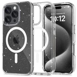 Tech-Protect Mobilskal till iPhone 16 Pro Magsafe Flexair Hybrid - Glitter