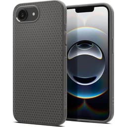 Spigen Mobilskal till iPhone 16e Liquid Air - Marble Grå