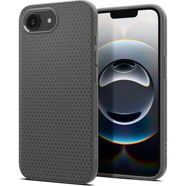 Spigen Mobilskal till iPhone 16e Liquid Air - Marble Grå