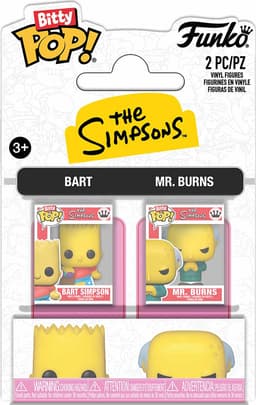 Funko Bitty POP The Simpsons Bart og Mr. Burns actionfigurer