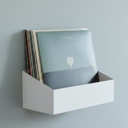 Studio 57 Vinyl Vegghylle Medium (hvit)