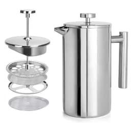 Rustfri stempelkande med filter - Manuel kaffe- og tebrygger 350 ml