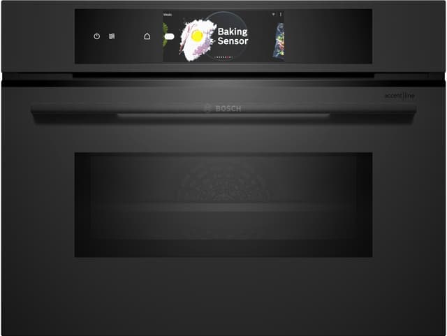 Bosch Serie 8 mikrobølgeovn CMG978NM1 (sort) billede 1