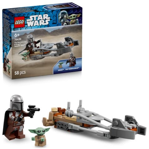 LEGO Star Wars Mandalorianeren og Grogus speederbike 75436