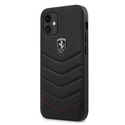 Ferrari Off Track Quiltet Taske til iPhone 12 Mini - Sort