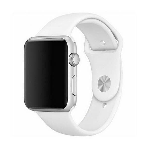 Mercury Apple Watch 4/5/67/SE (42/44/45mm) armbånd silikone - hvid