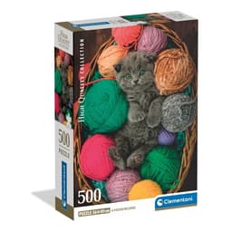 Clementoni Pussel 500 Pcs CB High Quality Collection Fluffy Kitten