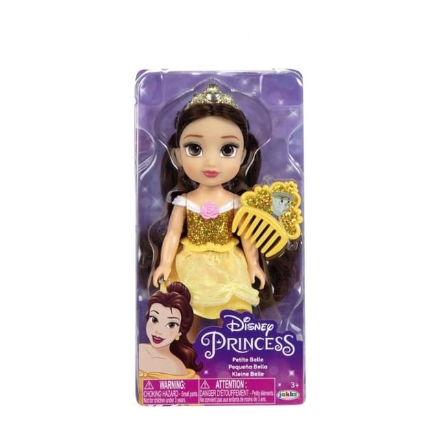 JAKKS Pacific Disney Princess 6 Inch Petite Doll med kam Belle
