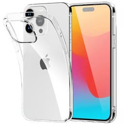 Mobilskal i TPU till iPhone 15 Plus, Transparent