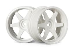 Te37 hjul 26Mm hvit (6Mm offset)