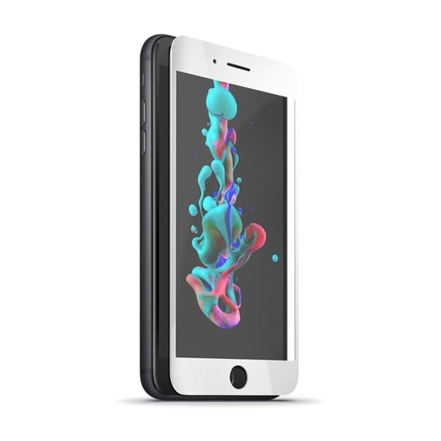 Forever 5D skærmbeskytter i hærdet glas til Huawei P10 Lite - hvid ramme